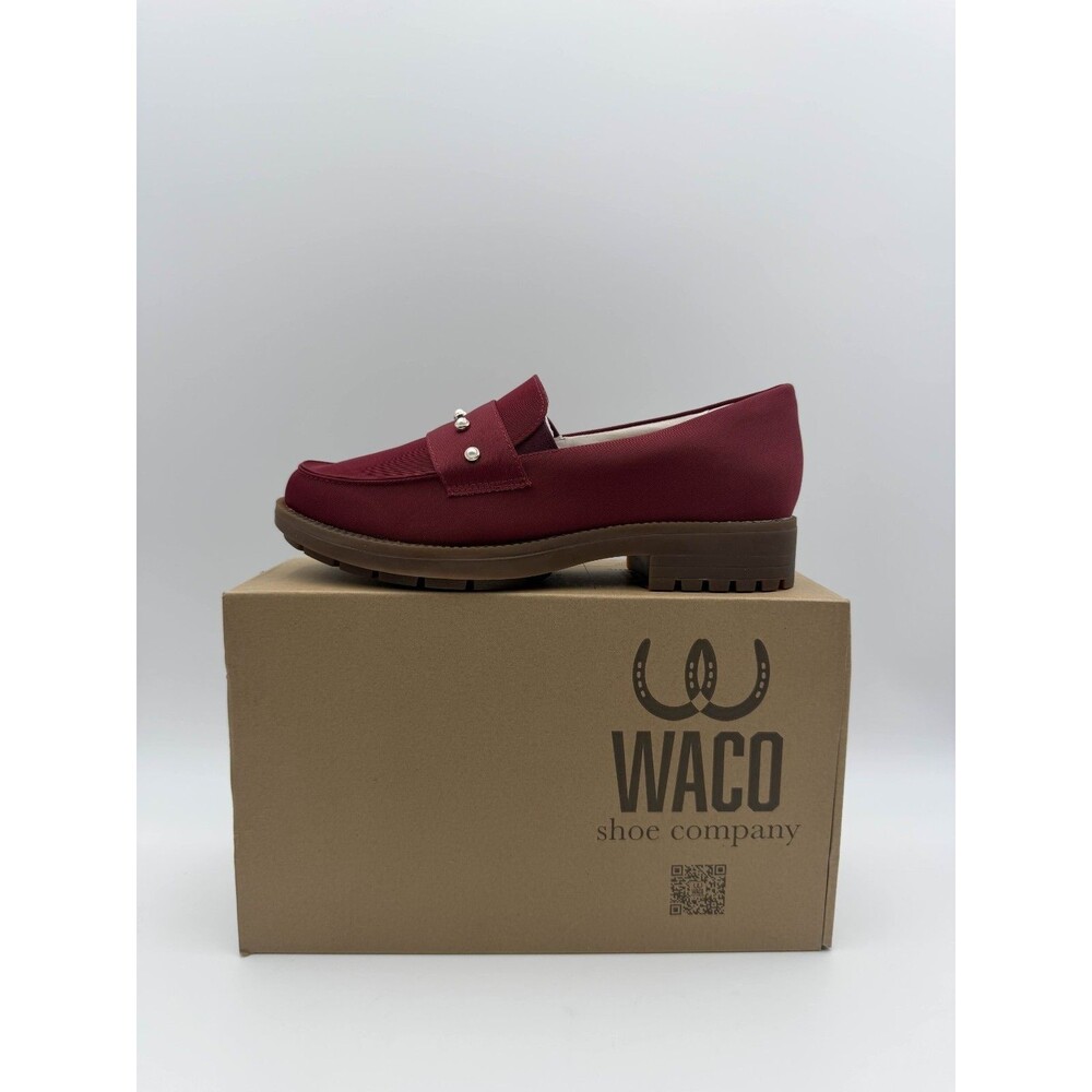 Waco Laurel Loafer Pearl Women’s Size 10B Burgundy Loafers